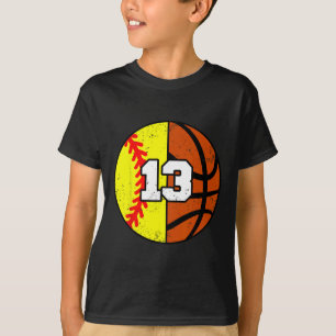 Camiseta de Softll Sketll Número 13 Cumpleaños Div