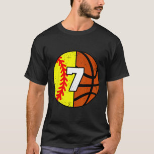 Camiseta de Softll Sketll Número 7 Cumpleaños Dive