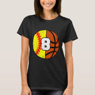 Camiseta de Softll Sketll Número 8 Cumpleaños Dive