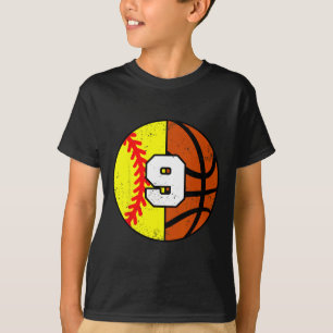 Camiseta de Softll Sketll Número 9 divertida para 