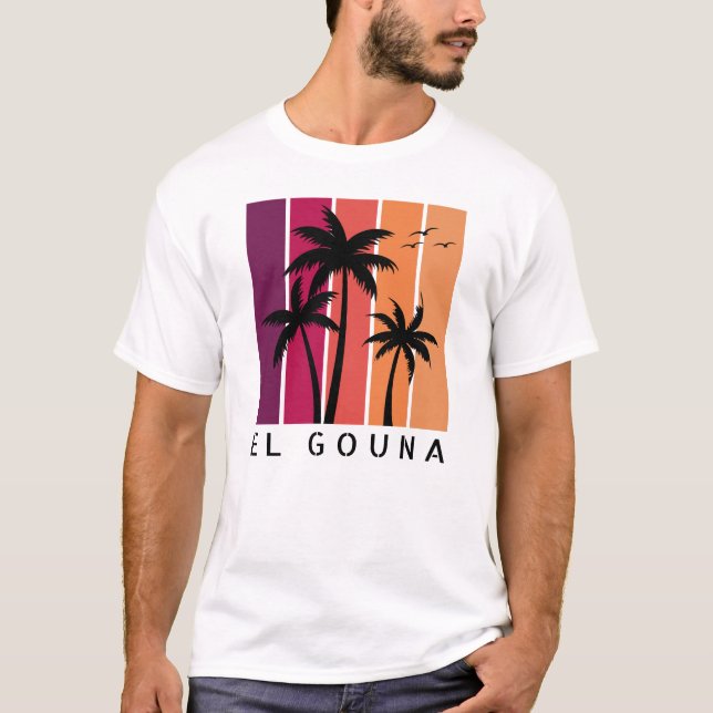 Camiseta de sol de época masculina de El Gouna (Anverso)