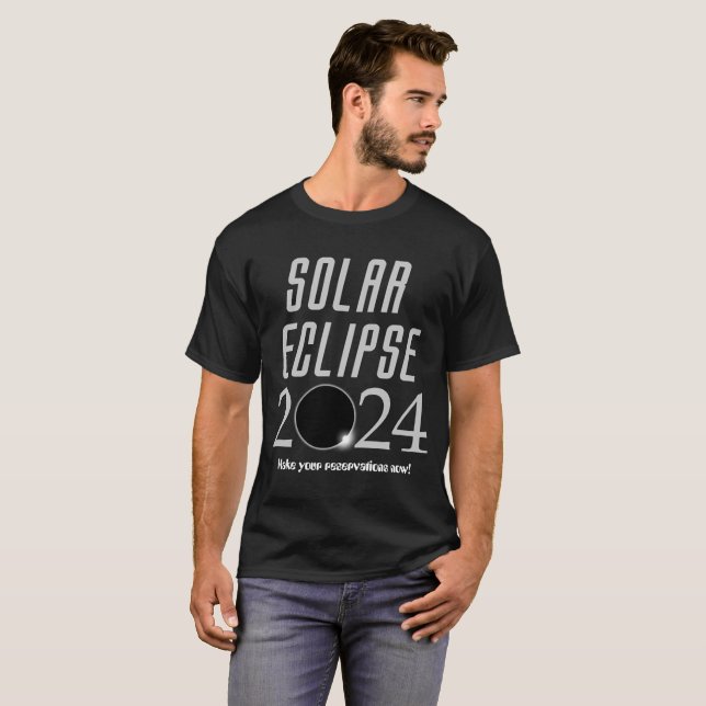 Camiseta de Solar Eclipse 2024 (Anverso completo)