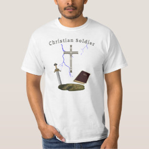 Camiseta de soldado cristiano