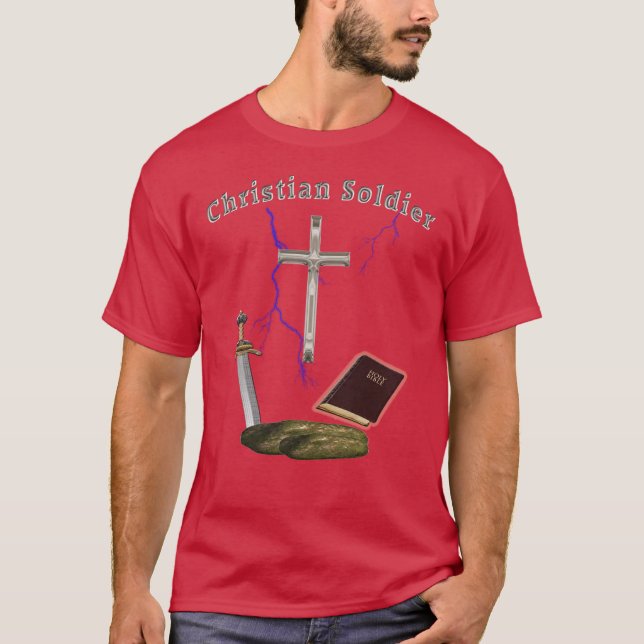 Camiseta de soldado cristiano (Anverso)