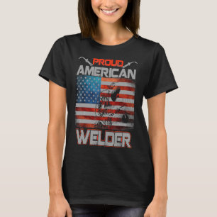 Camiseta de soldador americano orgulloso Regalos d