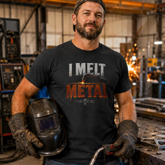Camiseta de soldador que derrite metal Camiseta di