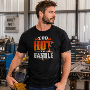 Camiseta de soldadura demasiado caliente para mane