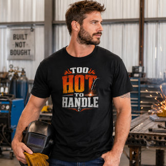 Camiseta de soldadura demasiado caliente para mane