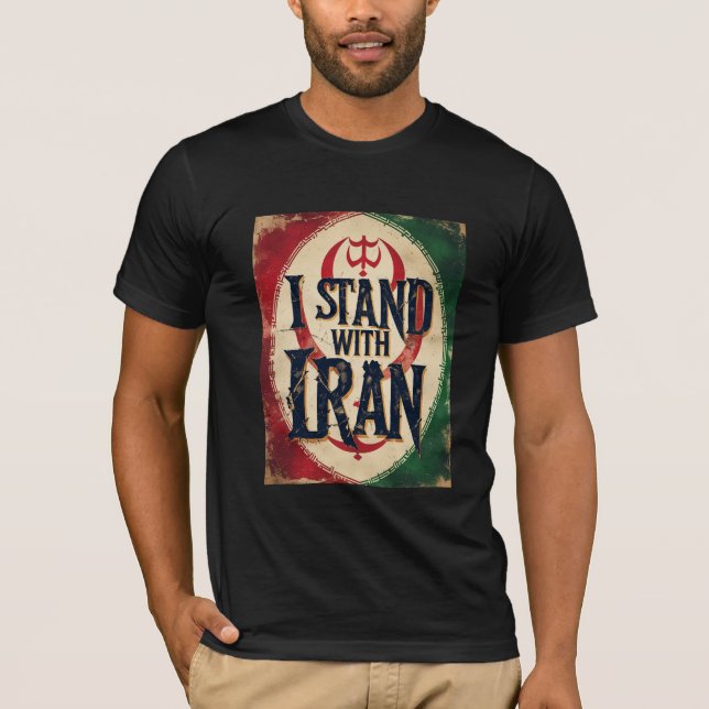 Camiseta de Solidaridad con Irán 'Yo Estoy con Irá (Anverso)