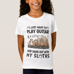 Camiseta de Solo Quiero Tocar la Guitarra Humor de