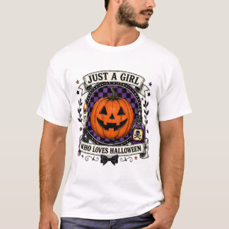 Camiseta de solo una chica que ama Halloween