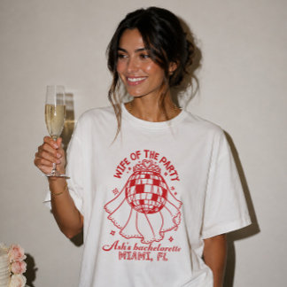 Camiseta de soltera personalizada de la esposa de 