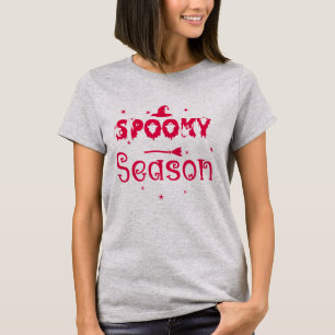 Camiseta de sombrero de bruja de temporada espeluz
