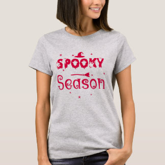 Camiseta de sombrero de bruja de temporada espeluz