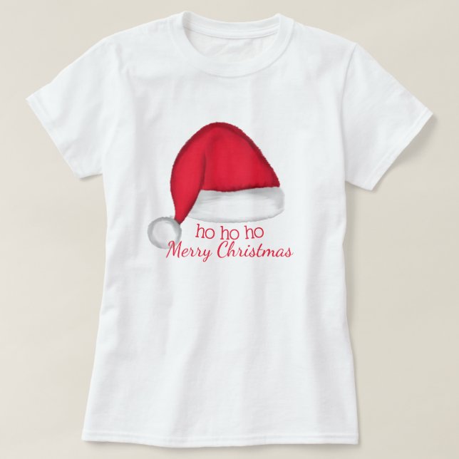 Camiseta de sombrero de Santa (Diseño del anverso)