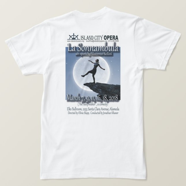 Camiseta de Sonnambula (Reverso del diseño)