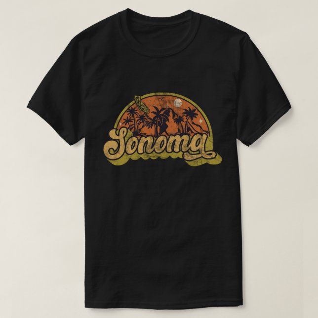 Camiseta de Sonoma, California (Diseño del anverso)