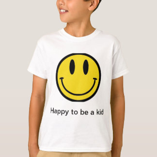 Camiseta de sonrisa "Happy to be kid"