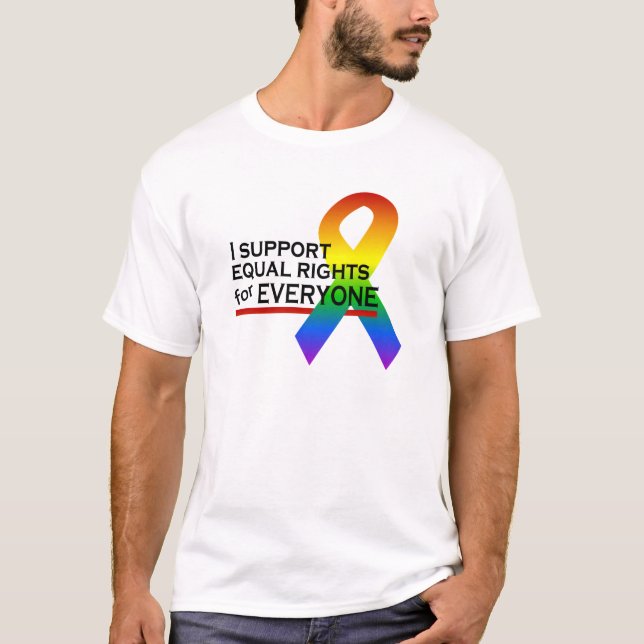 Camiseta DE SOPORTE DE IGUALDAD DE DERECHOS, elegi (Anverso)
