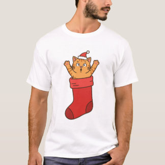 Camiseta de sorpresa de gatito en calcetín de Navi