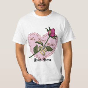 Camiseta de Soul Mate rosa boda