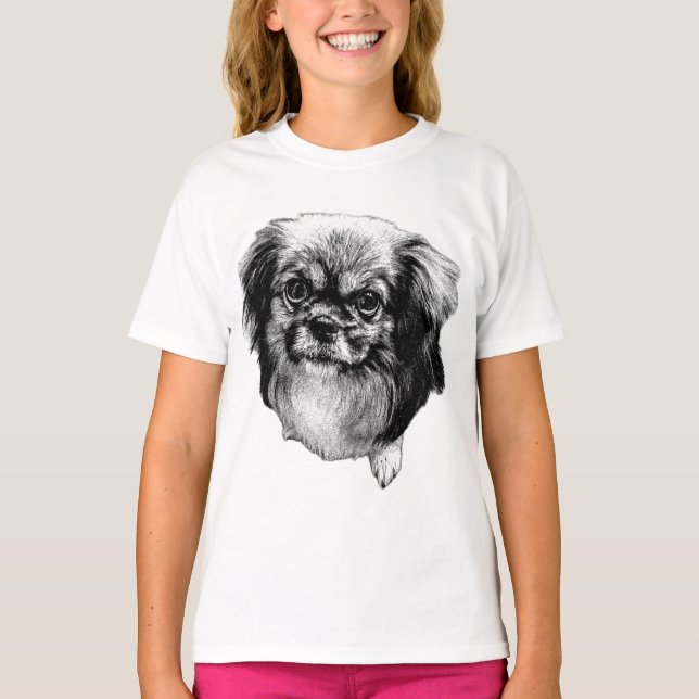 Camiseta de Spaniel Tibetano – Foto de Perro de Cu (Anverso)