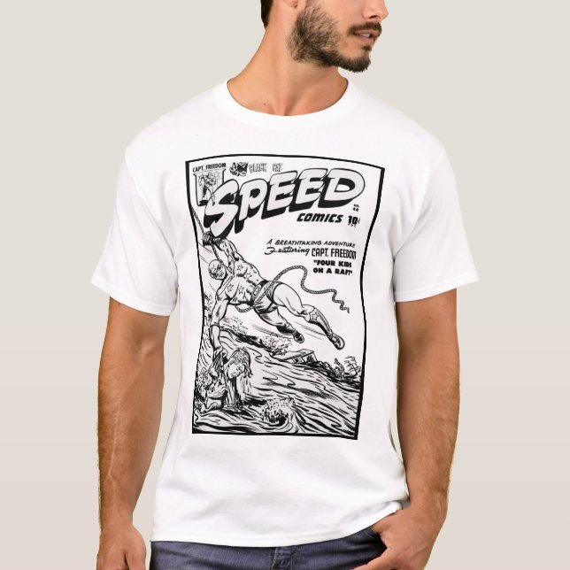Camiseta de SPEED Comics de los años 40 (Anverso)