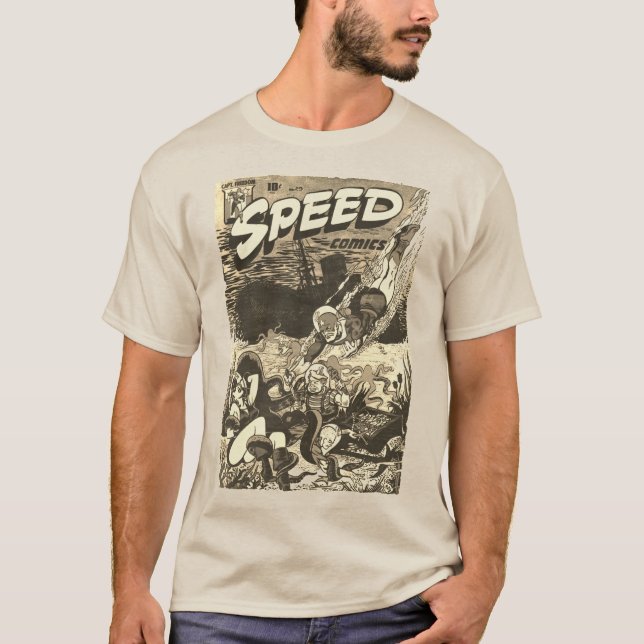 Camiseta de SPEED Comics de los años 40 (Anverso)