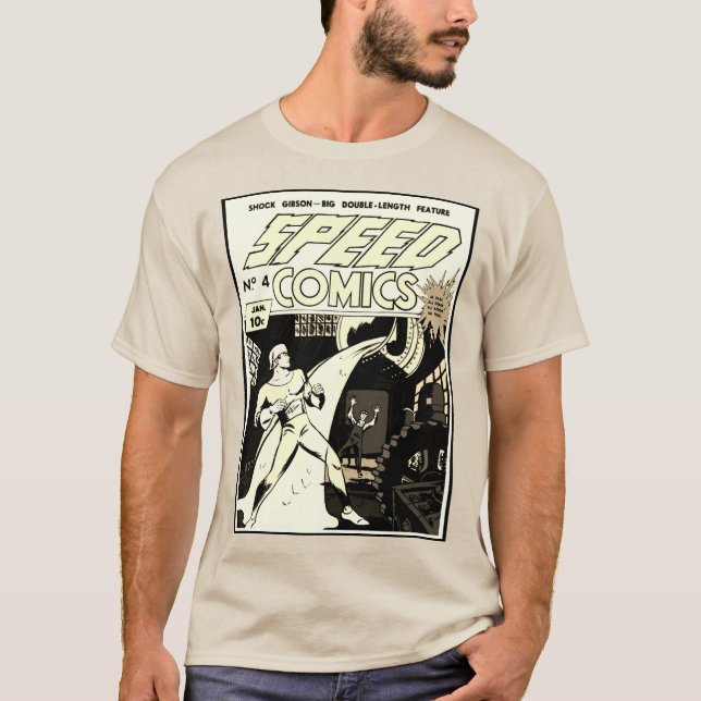 Camiseta de SPEED Comics de los años 40 (Anverso)