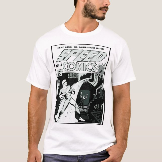 Camiseta de SPEED Comics de los años 40 (Anverso)