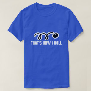 Camiseta de squash con slogan y pelota divertidos