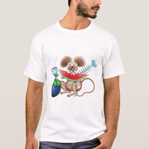 Camiseta de Sr. Rata disfrutando de su comida