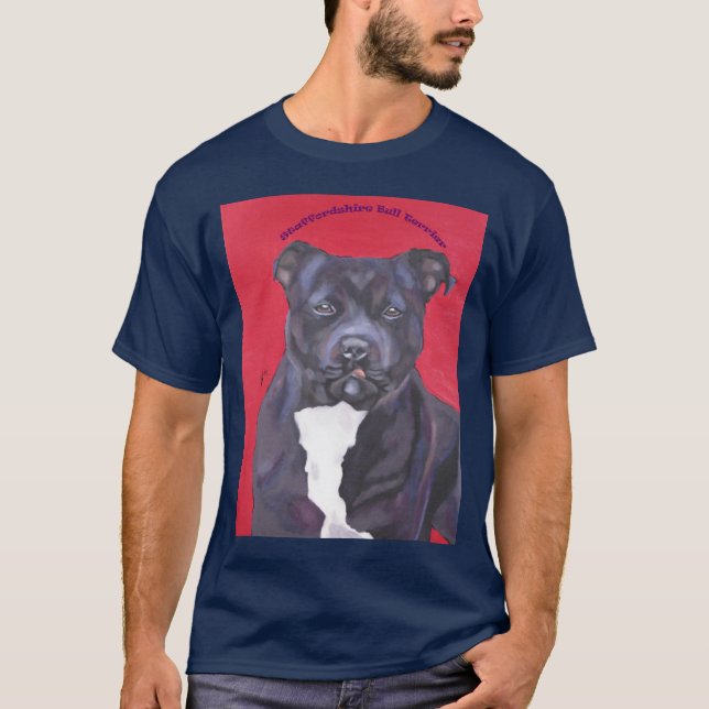 Camiseta de Staffordshire bull terrier (Anverso)
