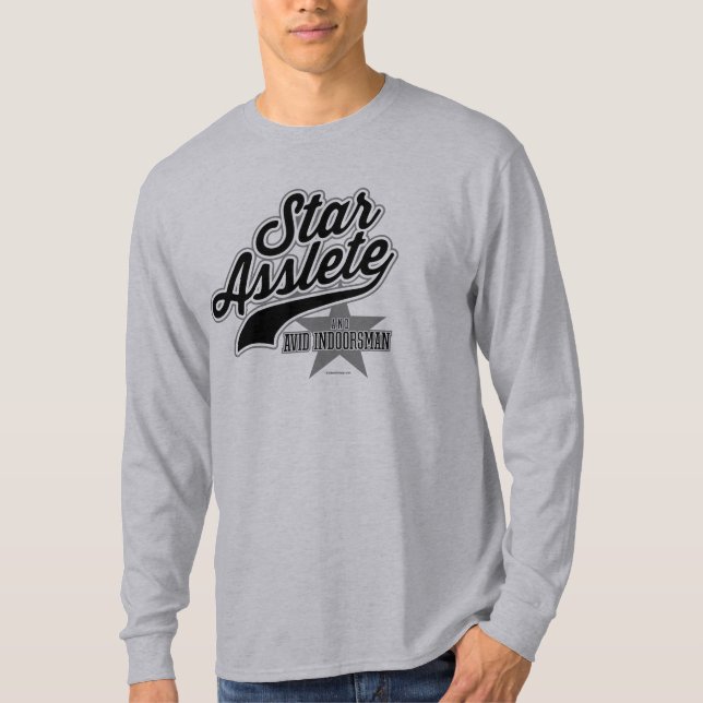 Camiseta de Star Asslete (Avid Indoorsman) (Anverso)
