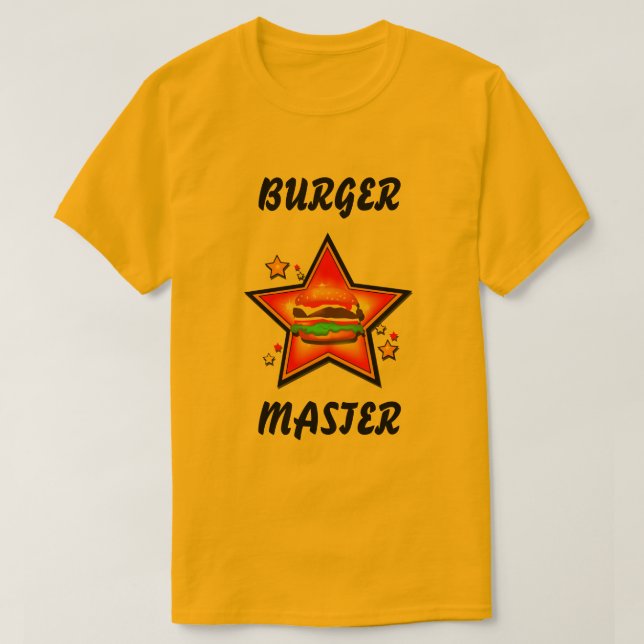 Camiseta de Star Burger Burger Master Mens (Diseño del anverso)