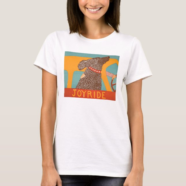 Camiseta de Stephen Huneck Joyride con laboratorio (Anverso)