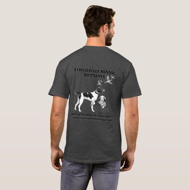 Camiseta de Stonesriver Kennel Brittanys Pointer  (Reverso completo)