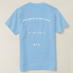Camiseta de streetwear de lujo minimalista MYN PRE