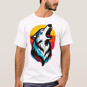 Camiseta de Streetwear Lobo Fiero – Animal Audaz