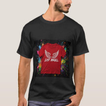 Camiseta de Streetwear LOST ANGEL - Gráfica Gótica