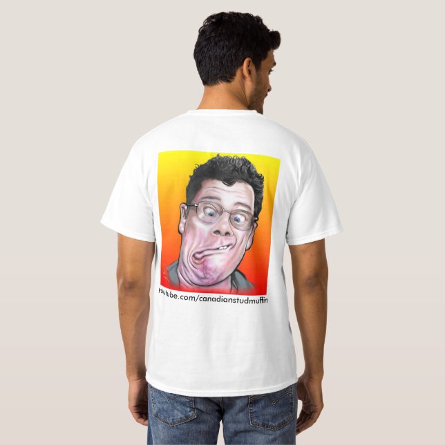 Camiseta de Studmuffin del canadiense (Reverso completo)