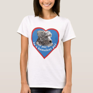 Camiseta Dé su corazón a un mascota sin hogar