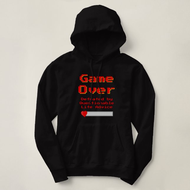Camiseta de sudadera con capucha de juego sobre me (Diseño del anverso)