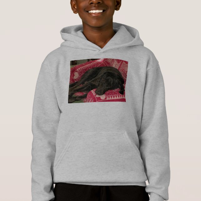 Camiseta de sudadera con capucha de perro (Anverso)