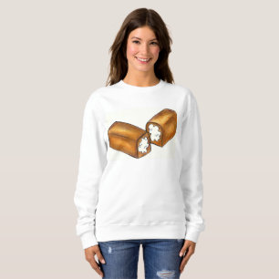 Camiseta de sudadera de crema rellena de comida ch