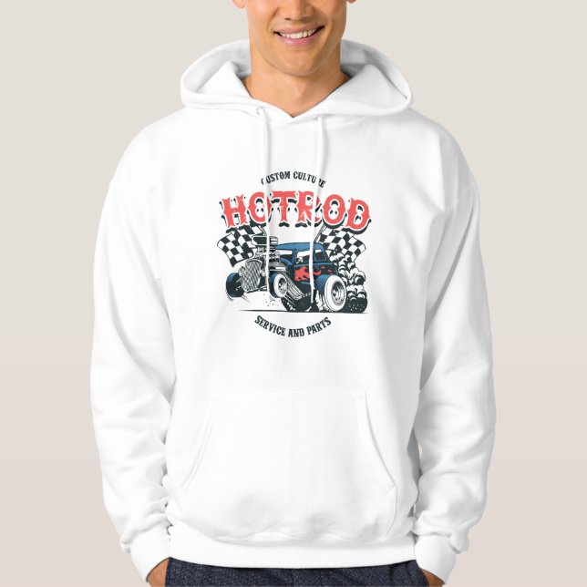 Camiseta de sudadera encapuchada de diseño de rod  (Anverso)