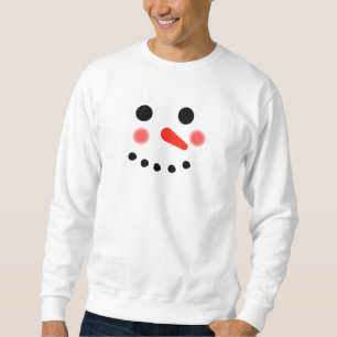 Camiseta de sudadera feliz con cara de nieve