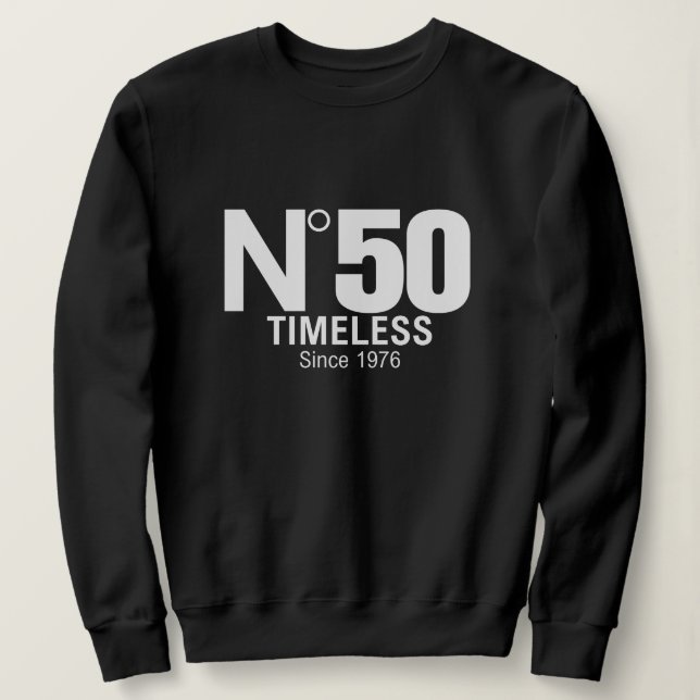 Camiseta de sudadera para cumpleaños 50 (Anverso del diseño)