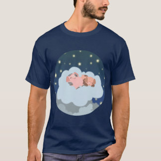 Camiseta de sueño del dibujo animado de los