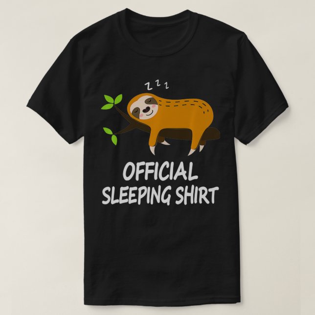 Camiseta de sueño Pajamas regalo de noche (Diseño del anverso)